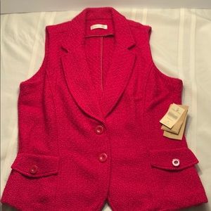 Coldwater creek pink medium vest
